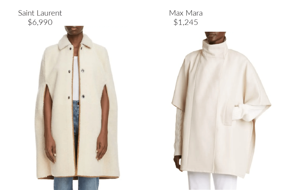 Couture Capes by Saint Laurent and Max Mara