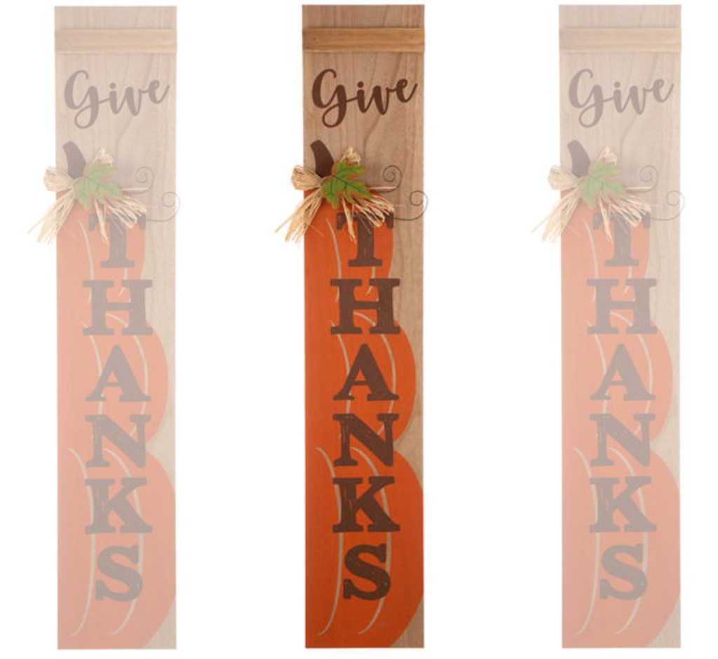 Give thanks sign