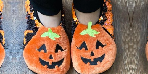 Women’s Halloween Slippers w/ Reversible Sequins Just $5.40 on Target.com