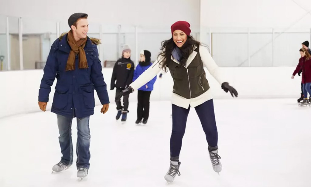 couple ice skating