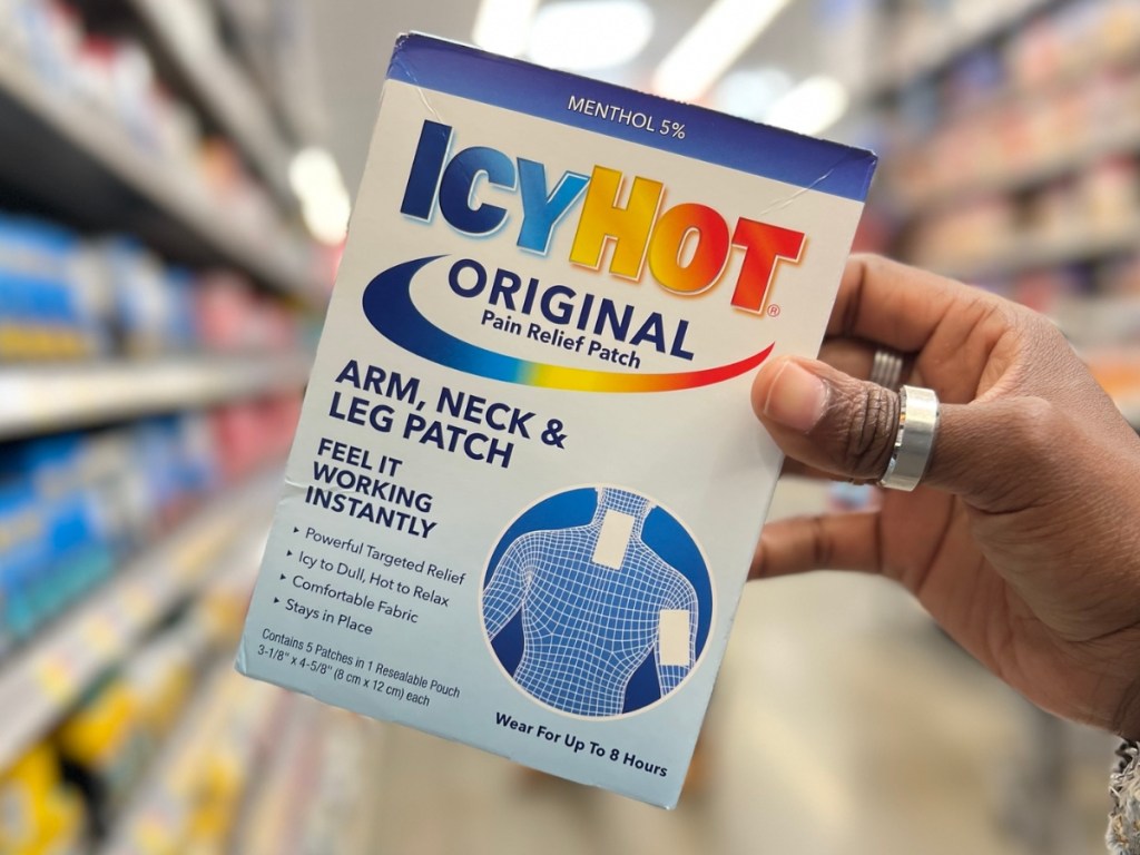 icy hot arm, neck, and leg patches