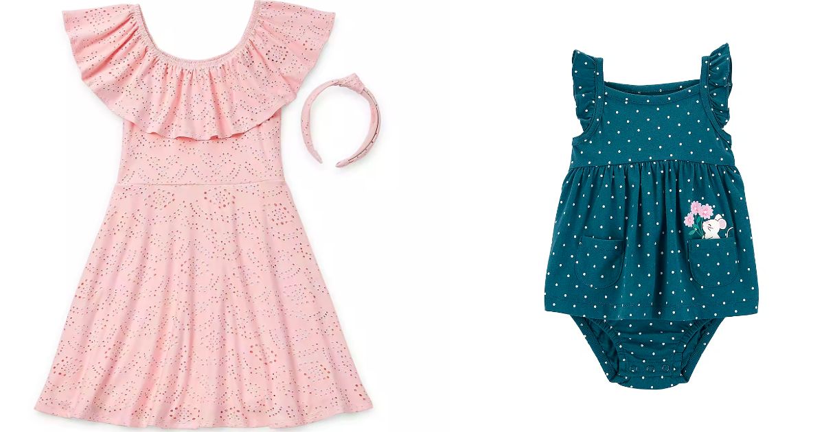JC Penney dresses for big girls, little girls, toddlers, and babies 