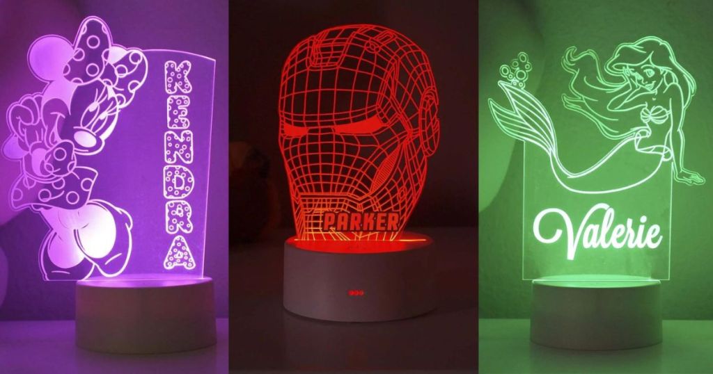 3 Personalized Kids Nightlights