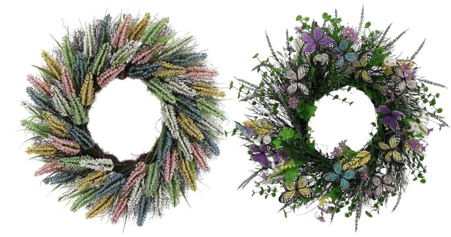 Kohl's Wreaths Spring Multicolor & Butterfly