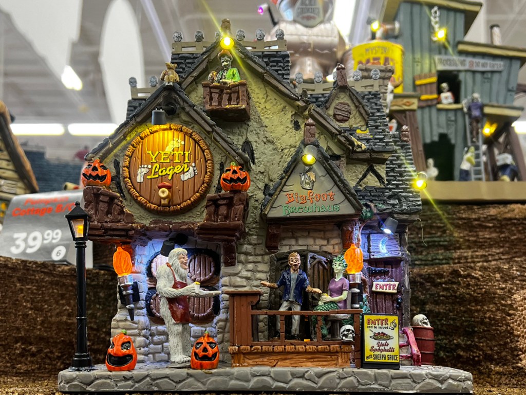 Lemax Spooky Town Collection at Michaels Bigfoot Brewhaus