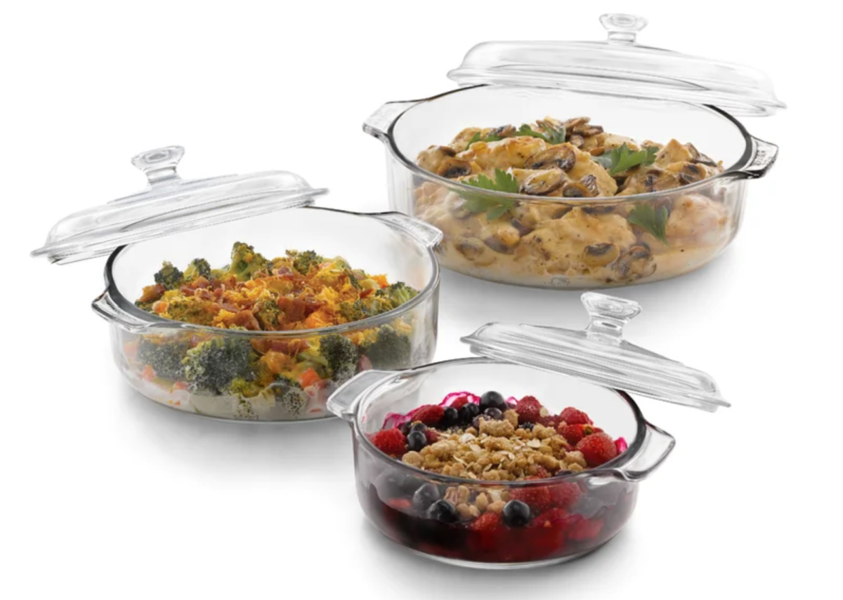 A 3-piece set of Libbey Casserole Dishes from Wayfair's Way Day event
