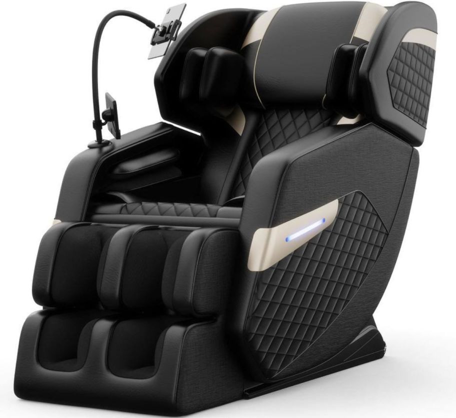 a black full body massage chair