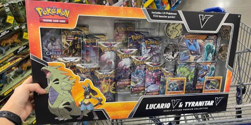 Grab Pokémon Heavy Hitters Premium Collection for $39.98 at Sam’s Club (14 Booster Packs Included)