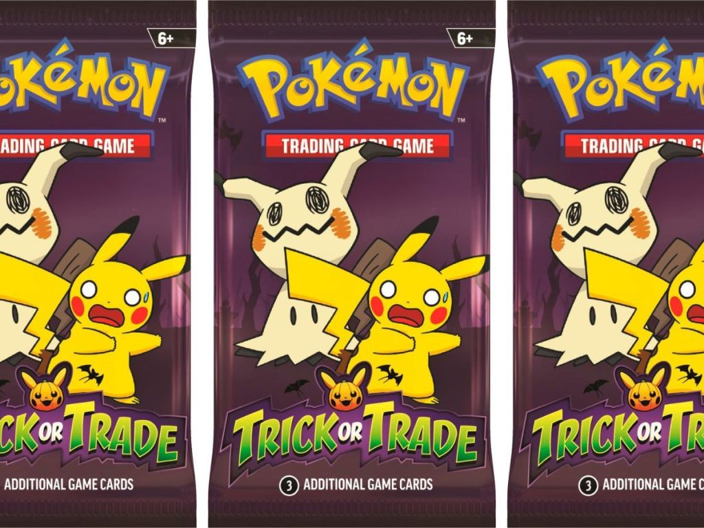 3 packs of Pokemon Trick or Trade Packs
