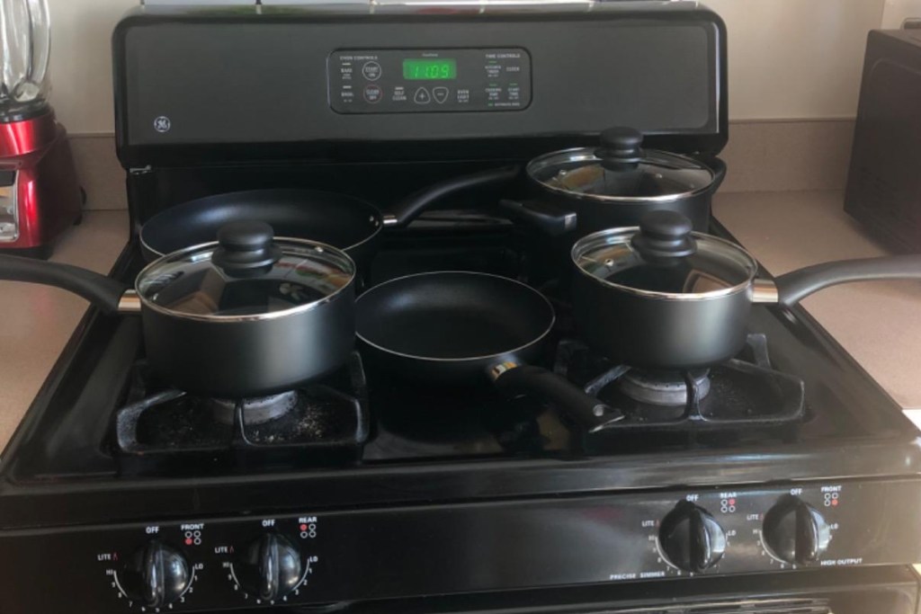 Pots & Pans on Stove