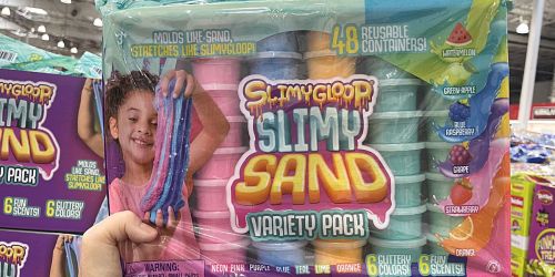 SlimyGloop Slimy Sand Variety 48-Pack Only $13.99 at Costco | Fun for Trick or Treaters!