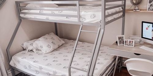 Twin Over Full Metal Bunk Bed Just $144 Shipped on Amazon or Walmart.com (Regularly $295)