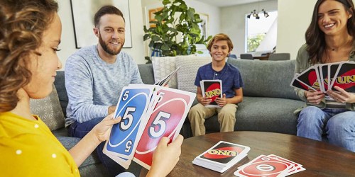 Giant Uno Cards Game Only $10.72 on Amazon (Fun White Elephant Gift Idea!)