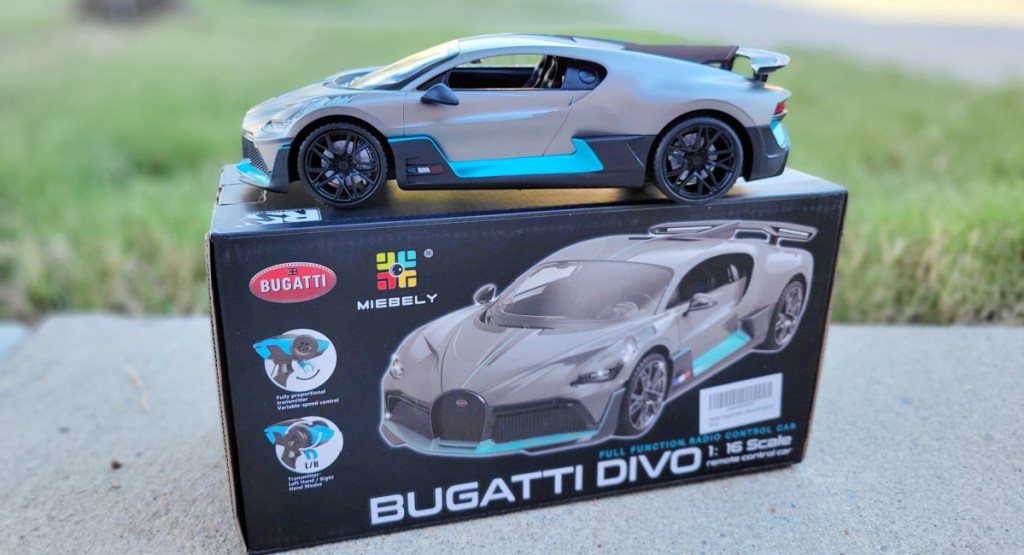 rc car on box