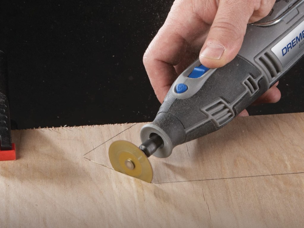 using a Dremel tool to cut wood