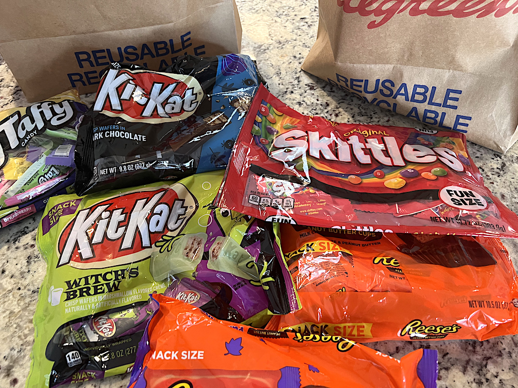 Halloween candy bags from Walgreens 
