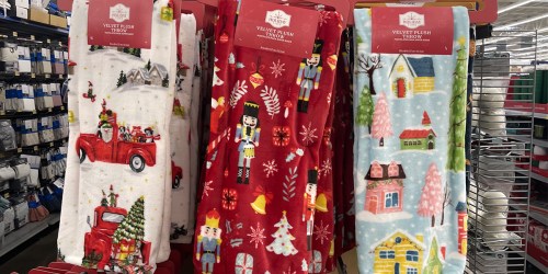 Walmart Holiday Throw Blankets Just $9.98 (Online & In-Store)