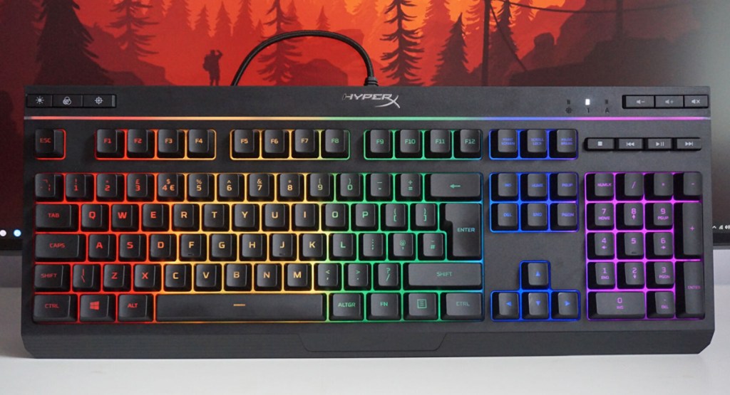 rainbow lighted keyboard