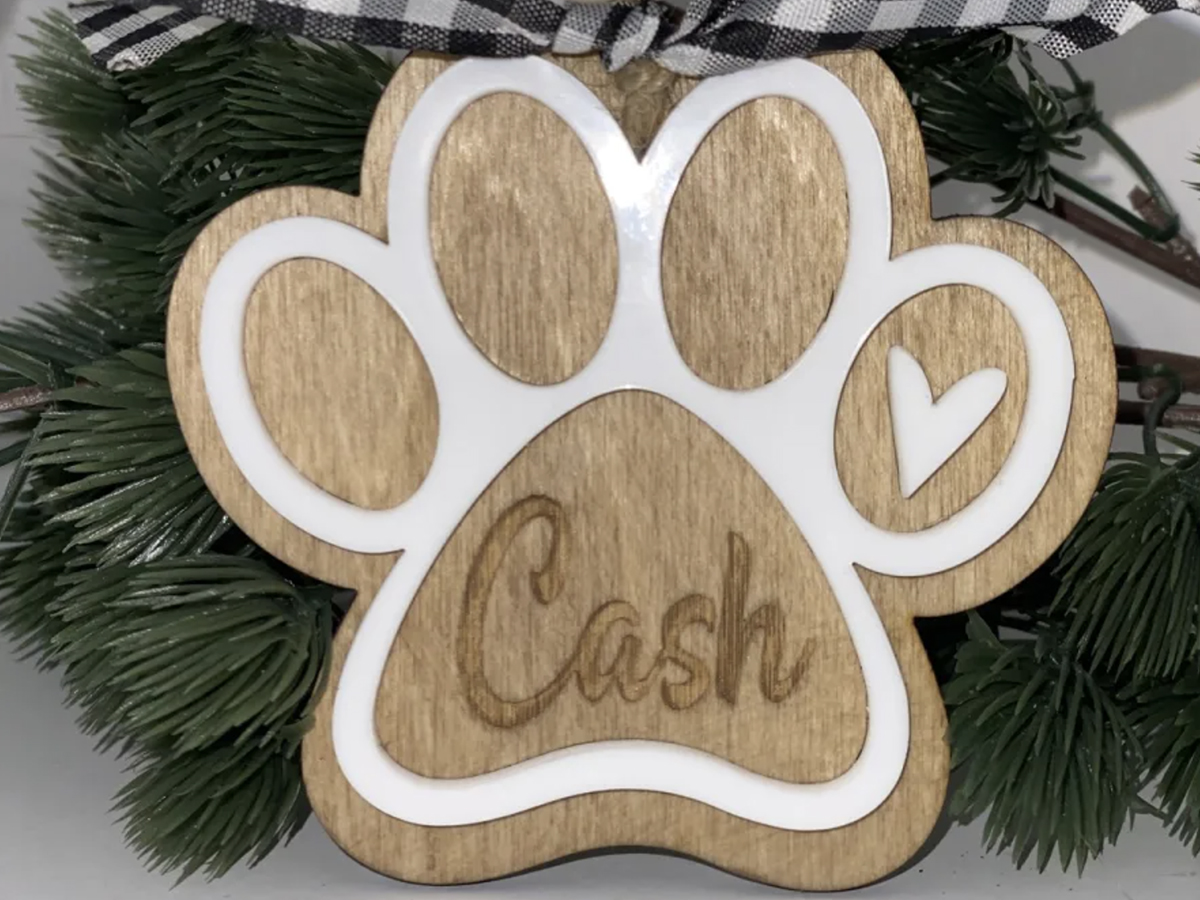 personalized dog ornament