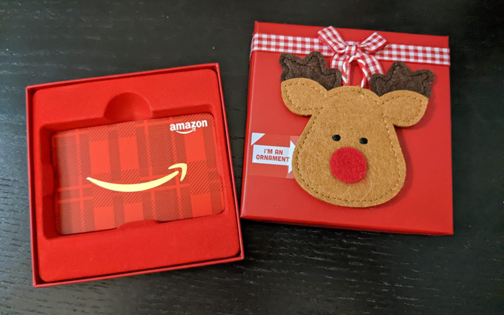 reindeer gift card