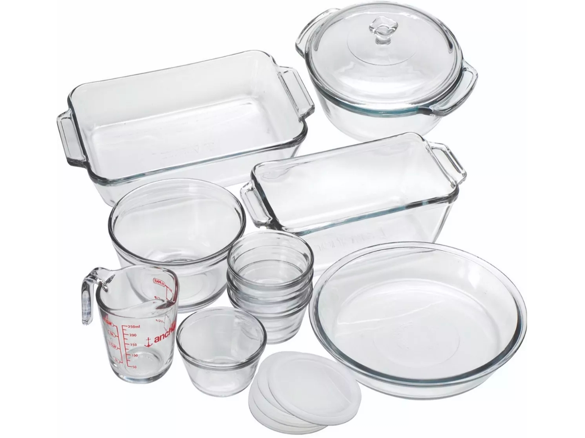 Anchor Hocking 15-Piece Glass Bakeware Set