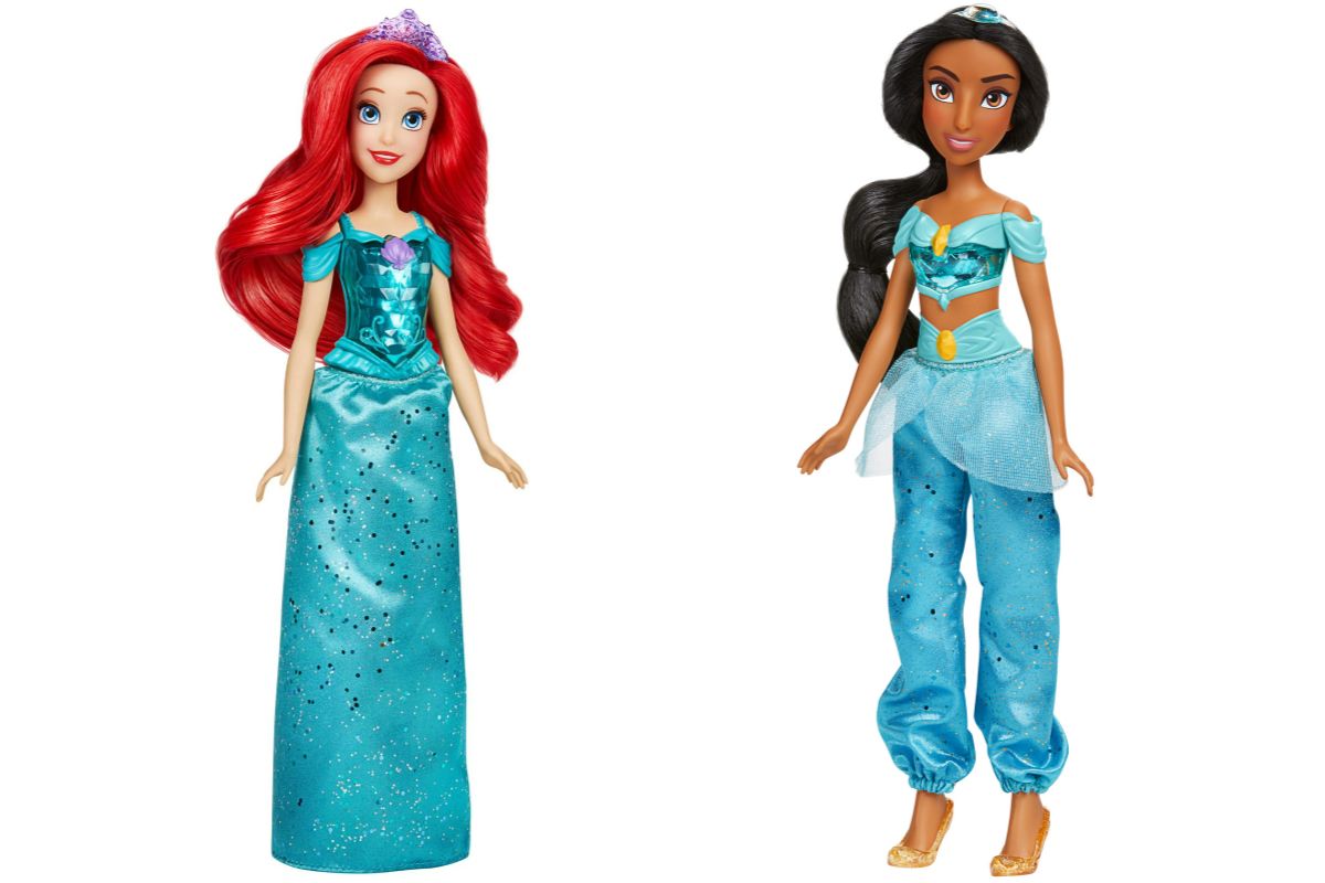 ariel and jasmine disney shimmer princess dolls