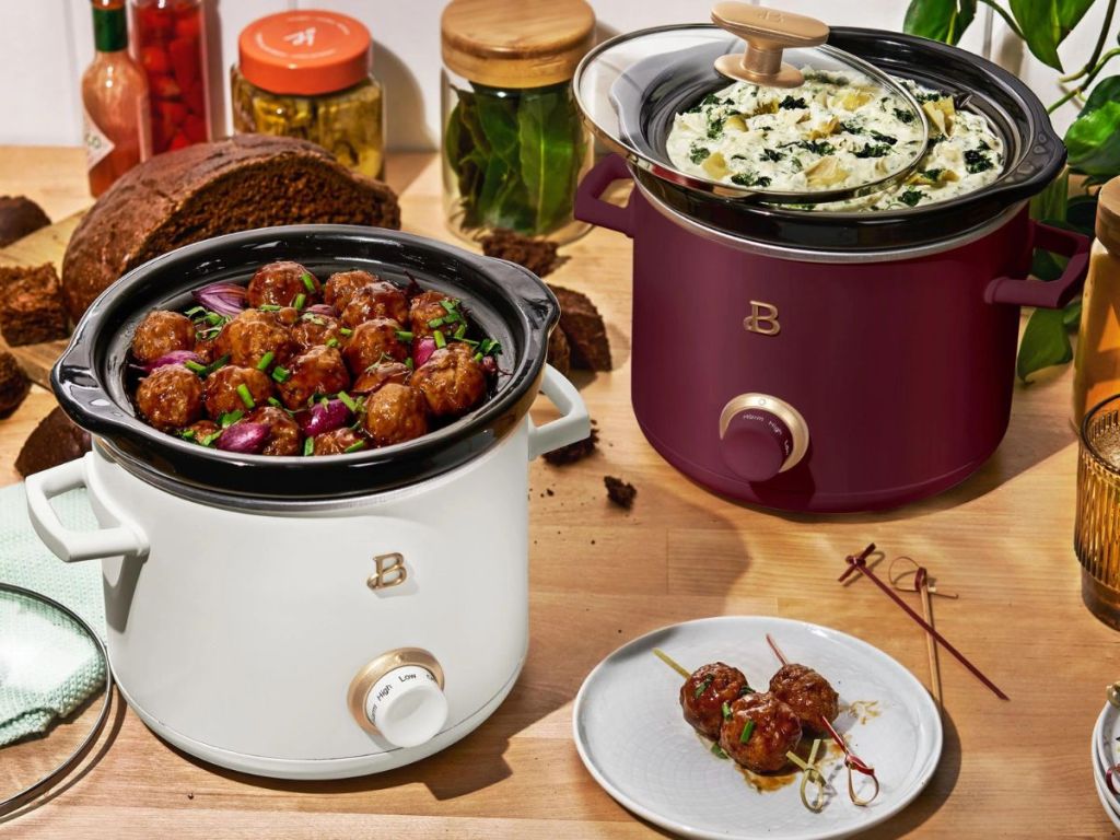 2 Beautiful brand mini slow cookers