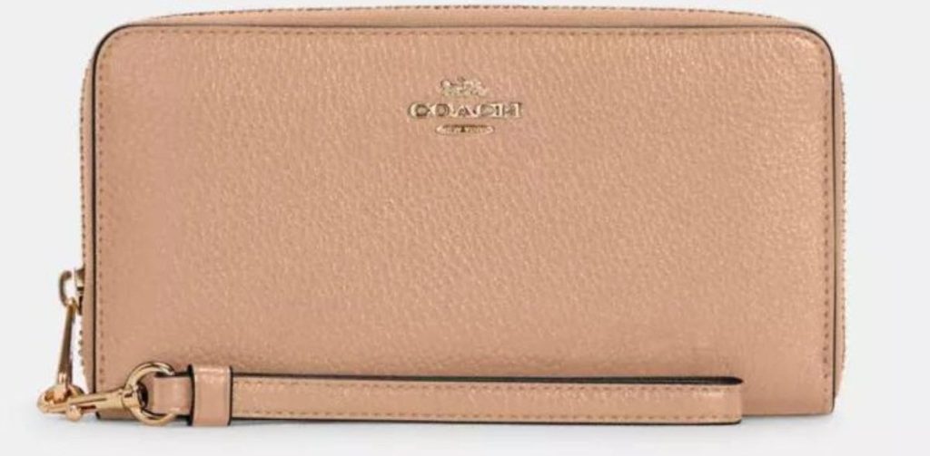 Coach zip around wallet