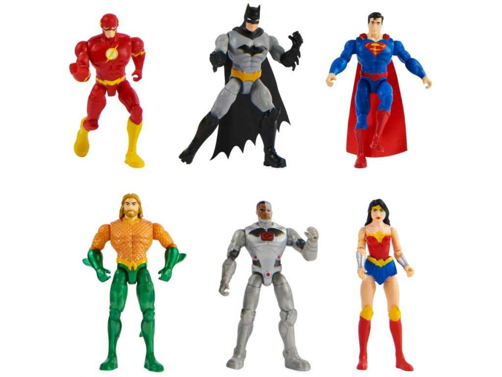 DC Comics Justice League 4" Action Figures 6-Pack