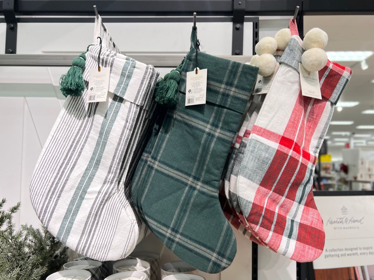 Festive Plaid Christmas Stockings