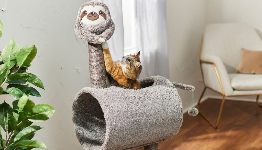 Frisco Animal Series Cat Tunnel with Scratching Post