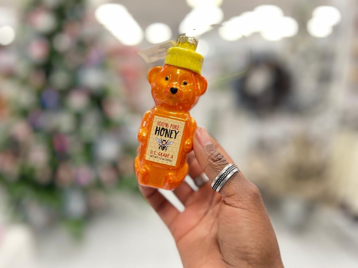 Holiday Lane Foodie and Spirits Bear Honey Jar Ornament