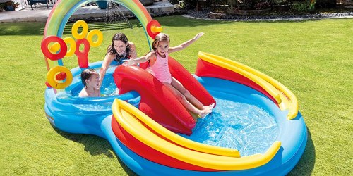 This FUN Intex Inflatable Kids Pool w/ Slide Is Under $25 on Kohl’s.com