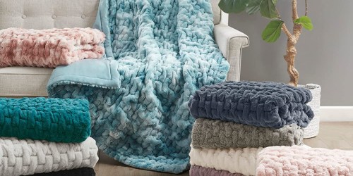 Madison Park Faux Fur Throws from $16.99 on Kohls.com (Regularly $60)