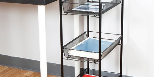 Metal 3-Shelf Utility Cart w/ Wheels Only $25.67 on Amazon (Regularly $40)