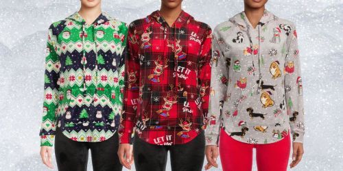 Plush Pullover Holiday Hoodies Only $12 + More Fun Walmart Christmas Clothing Deals!