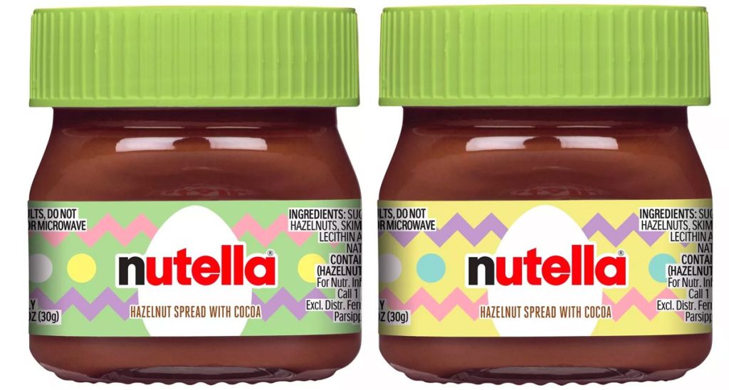 Nutella Mini Easter Jars