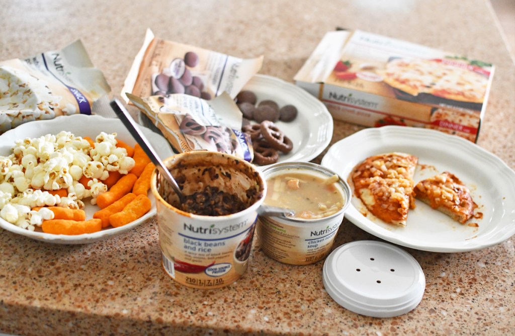 Nutrisystem foods on kitchen counter