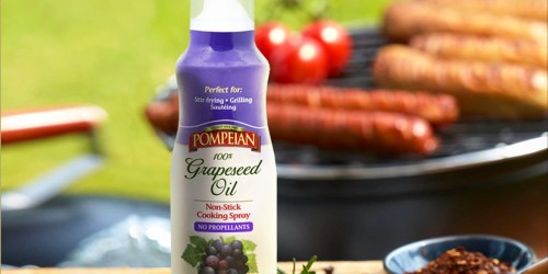 Pompeian 100% Grapeseed Oil Cooking Spray Only $3 Shipped on Amazon