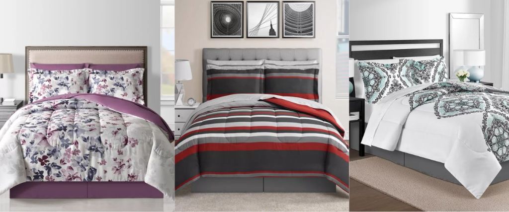 Fairfield Bedding Sets from Macy's shown in 3 different color / pattern options