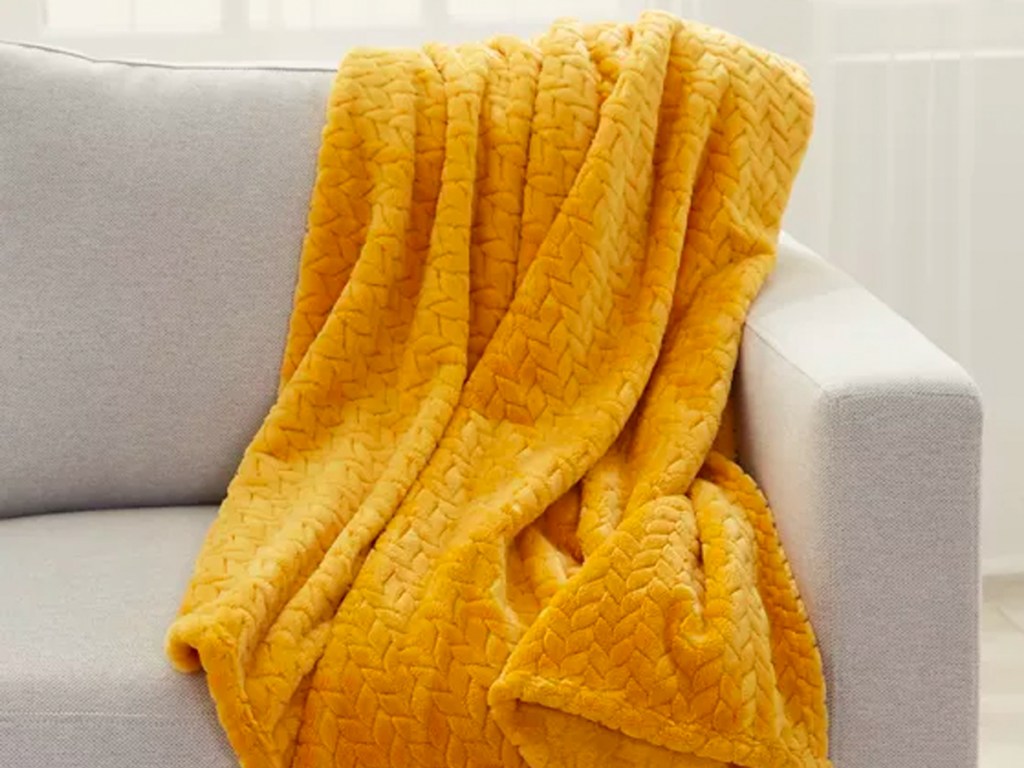 belk throw blanket on couch