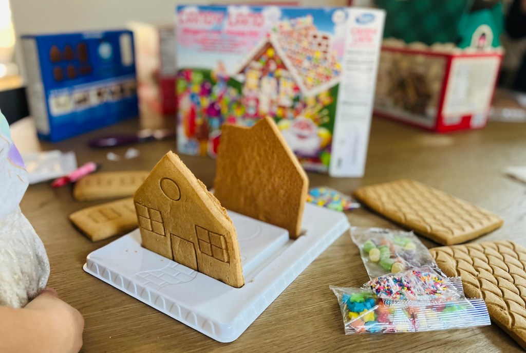 candy land house in tray