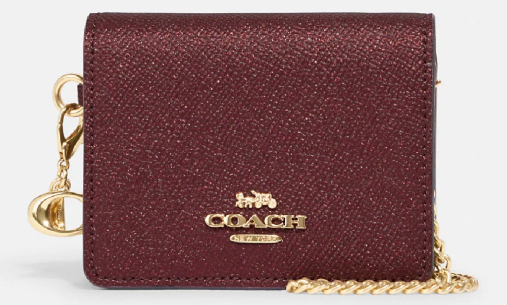 coach chain wallet