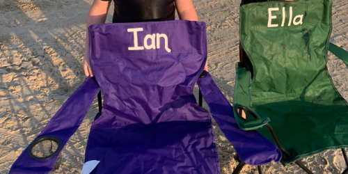 So FUN! This Reader Made $6 Personalized Outdoor Chairs for Birthday Party Favors!
