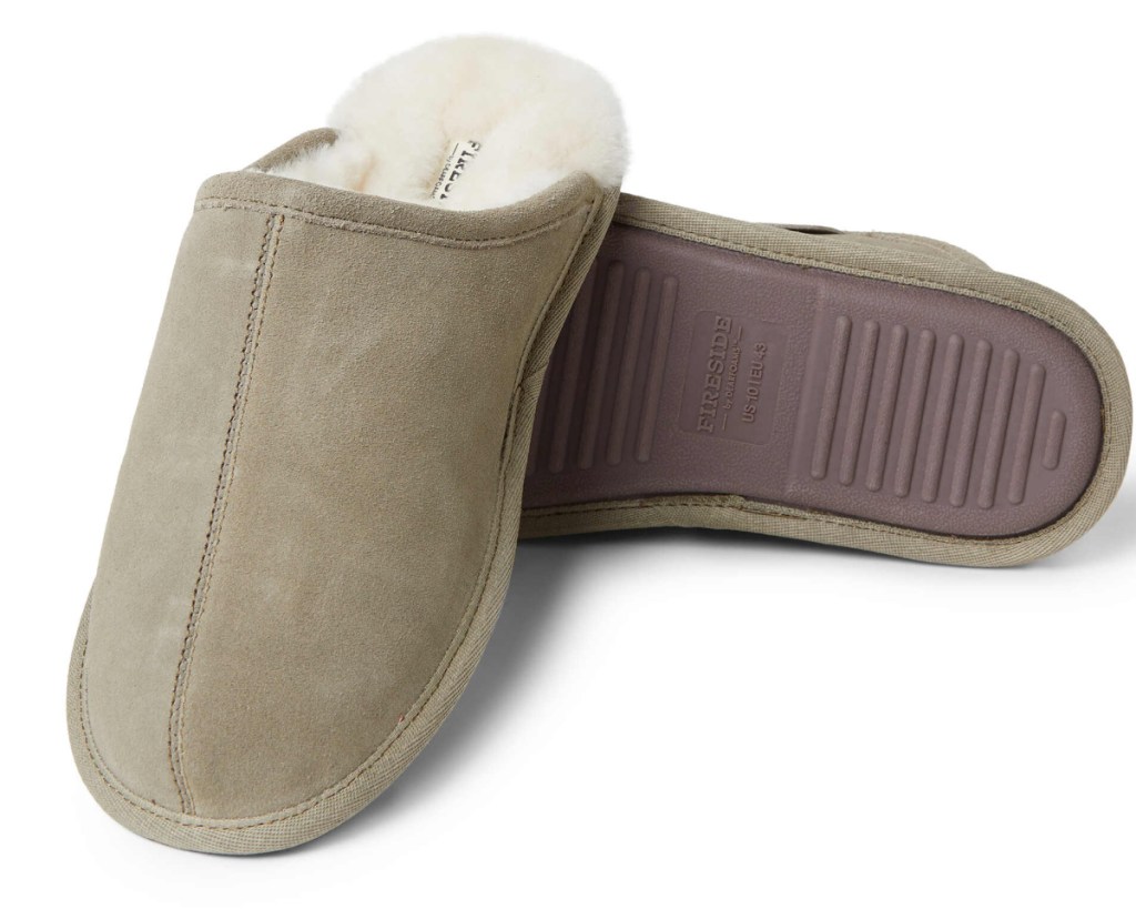 tan mens slippers 