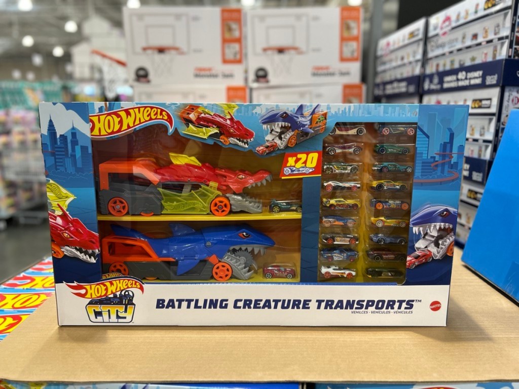 Hot Wheels set in box at Costco