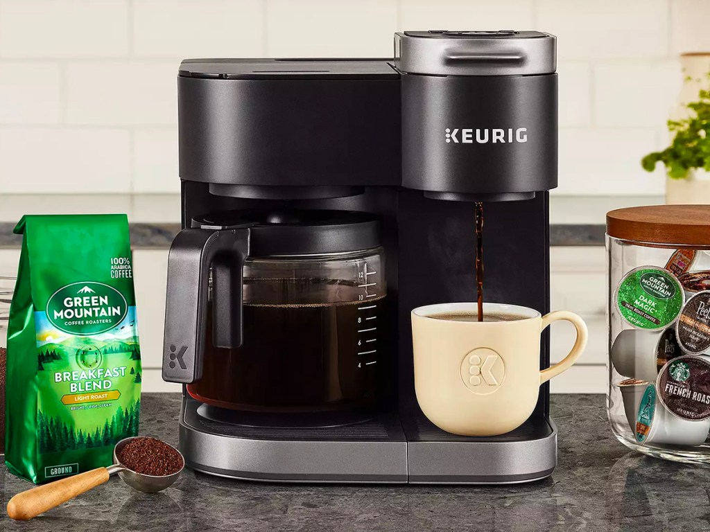 keurig coffee maker on counter top