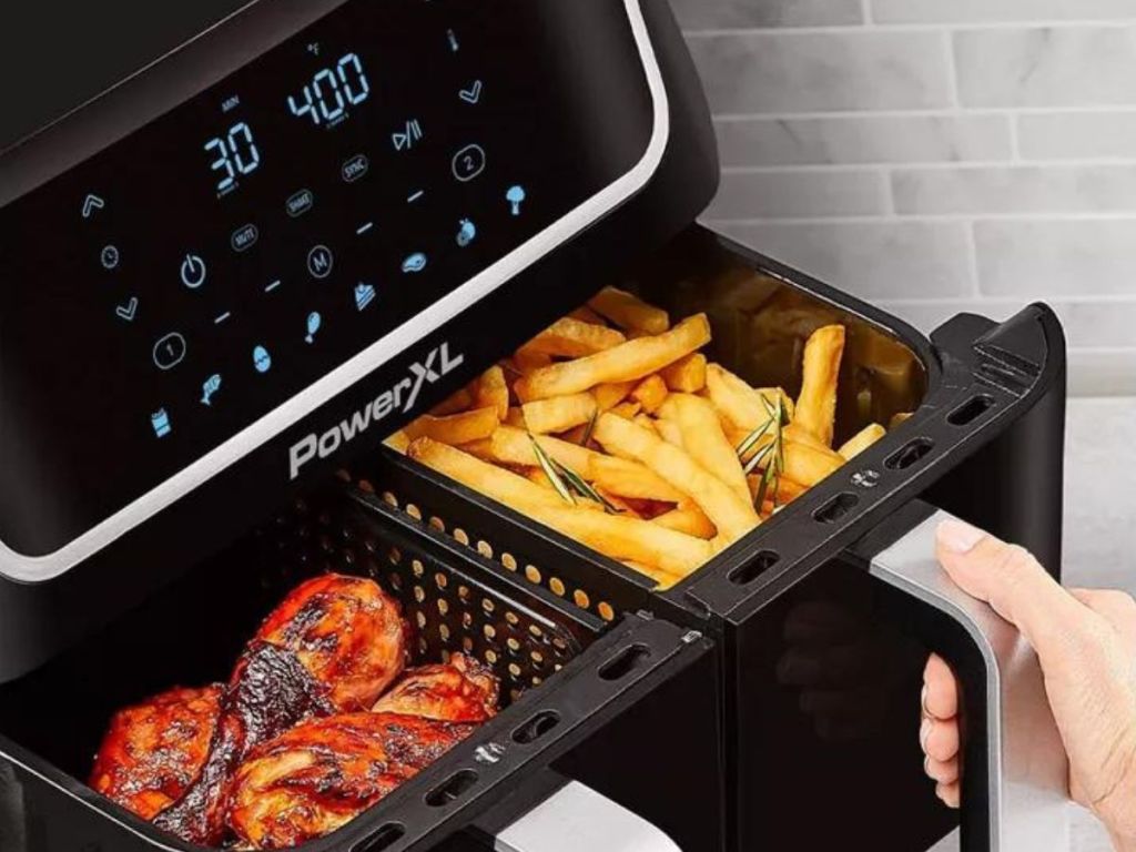 opening baskets on power xl air fryer
