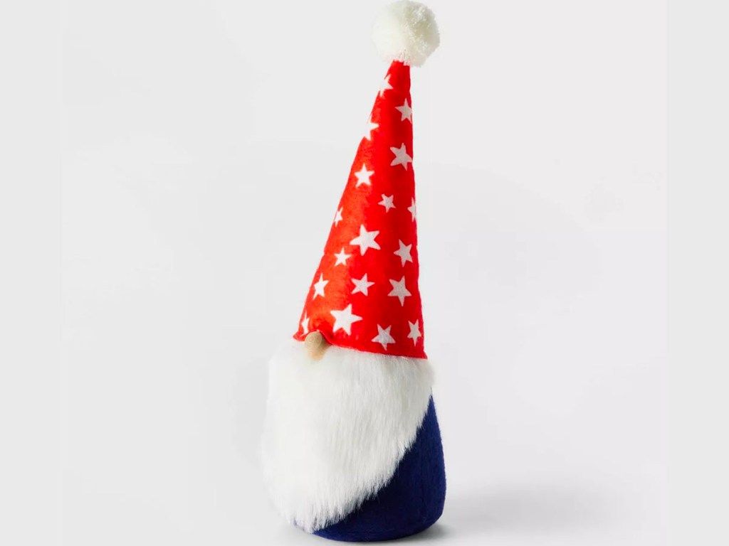 blue and red stars gnome stock image