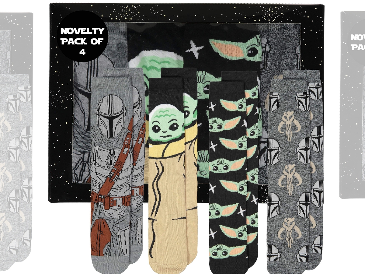 Hyp Character Socks 4-Pack - Star Wars/Baby Yoda